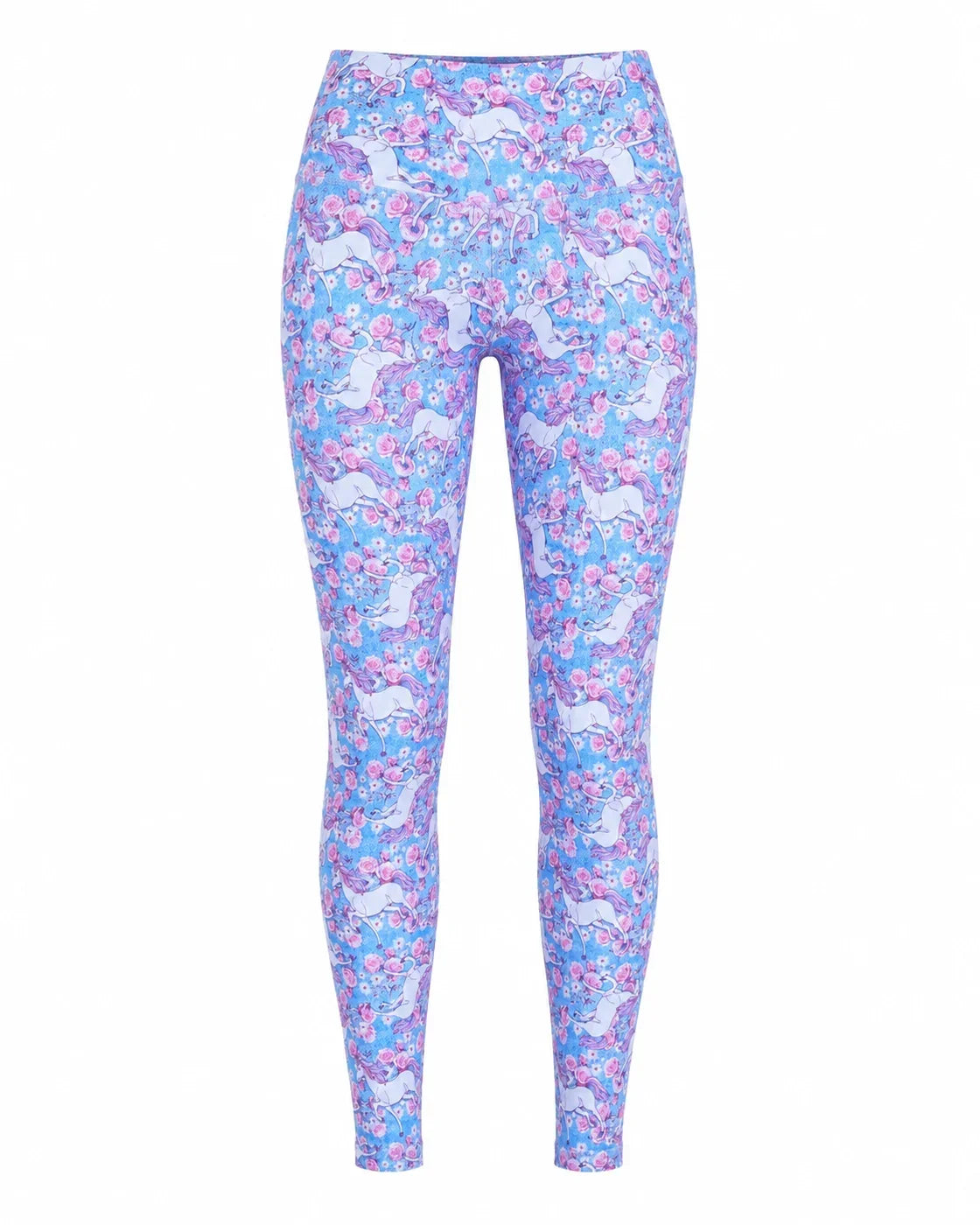 The Unicorn Legging — Cherry Blossom Blue