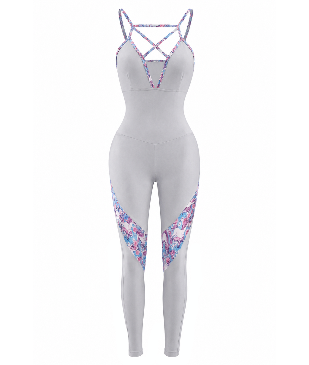 The Unicorn Jumpsuit Gray Unicorn product front