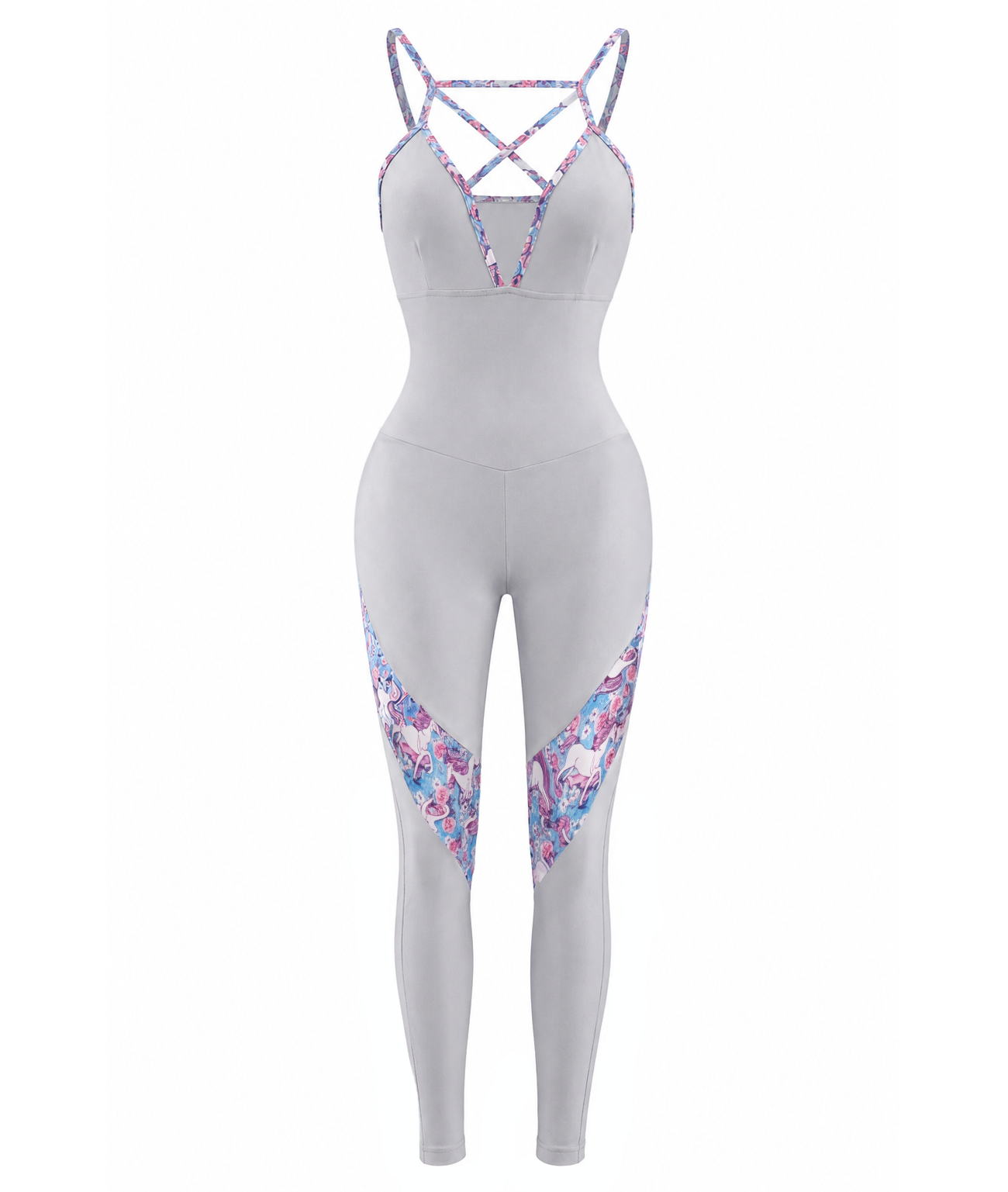 The Unicorn Jumpsuit Gray Unicorn product front