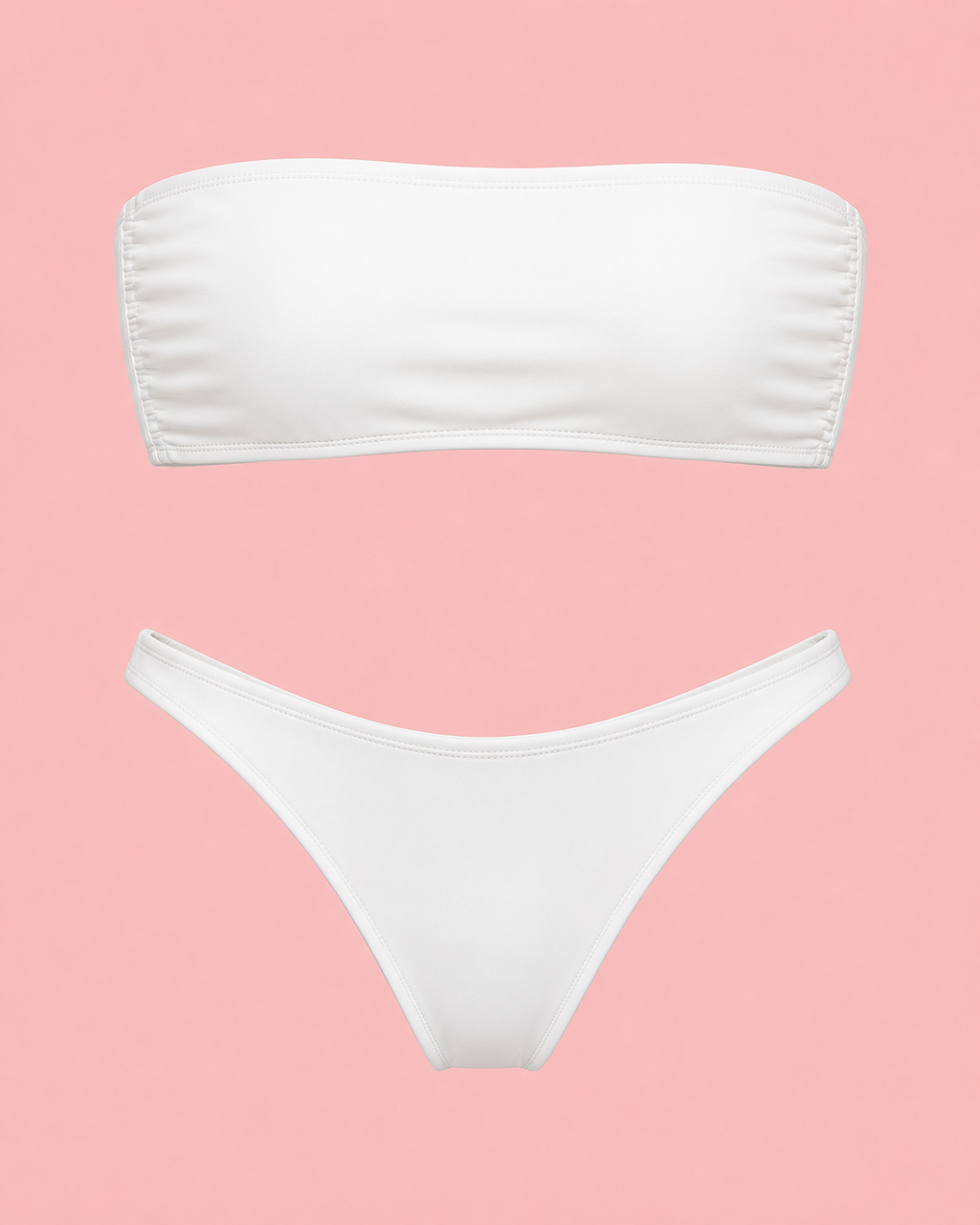 The Bandeau Bikini in White