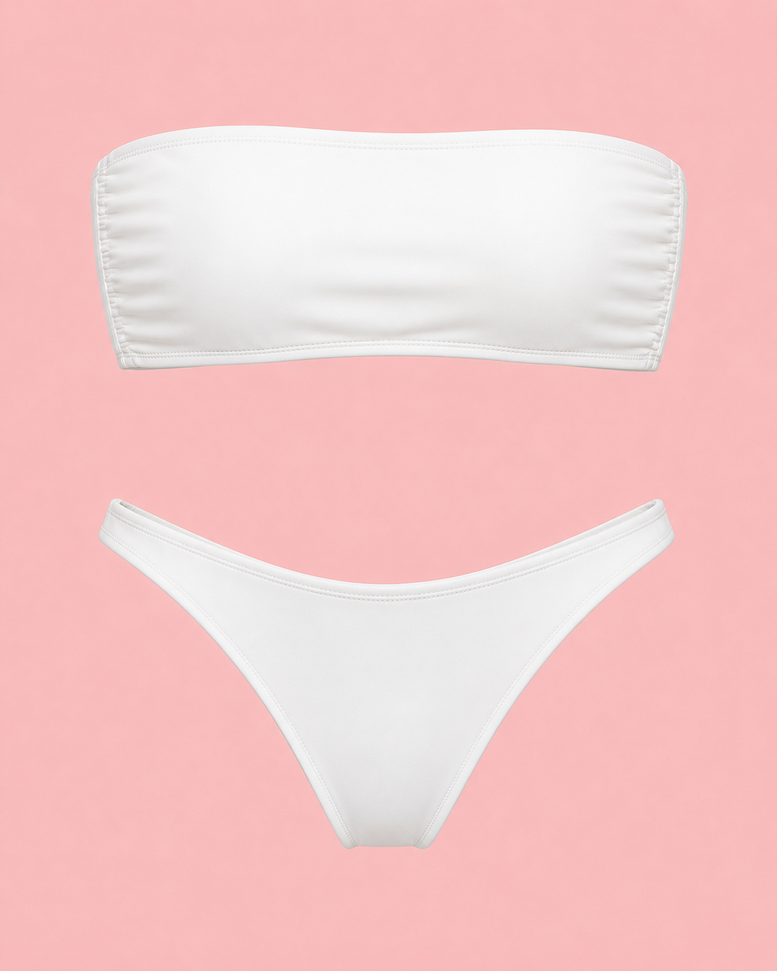 The Bandeau Bikini in White