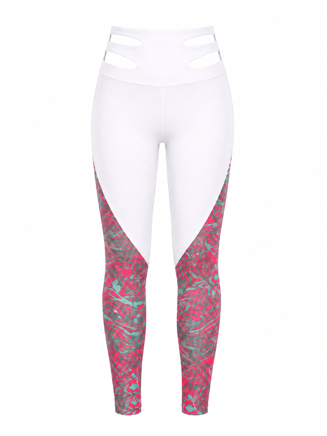 The Cutout Legging in White — product shot